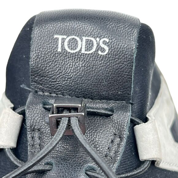 Tod\'s Men\'s Sneaker M 7.5 W 9 No_Code 91B Black White Sport Leather Italy $695 main image 10